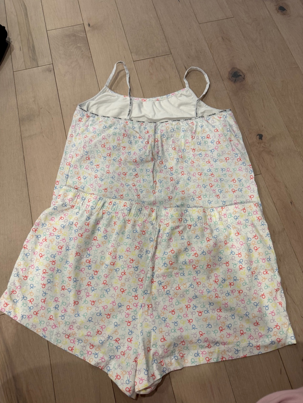 Calvin Klein White Multicolor CK Logo Pajama set - Picture 4 of 4